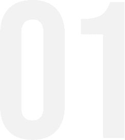 Large, light gray numbers 01 are centered on a plain, light background.